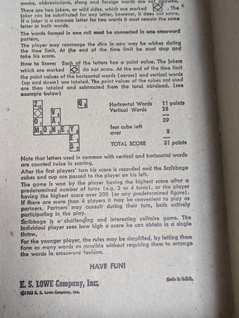 Scribbage Dice Game, 1968 Version, MCM Appeal - Picture 11 of 12